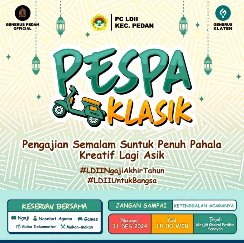 PESPA KLASIK: Alternatif Asik Generasi Muda LDII Pedan di Malam Tahun Baru