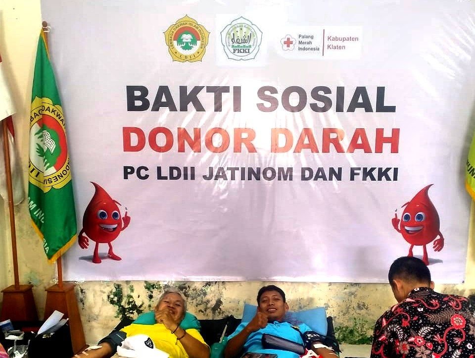 LDII Jatinom Klaten Gelar Donor Darah Bersama FKKI, Raih Antusiasme Tinggi dari Masyarakat