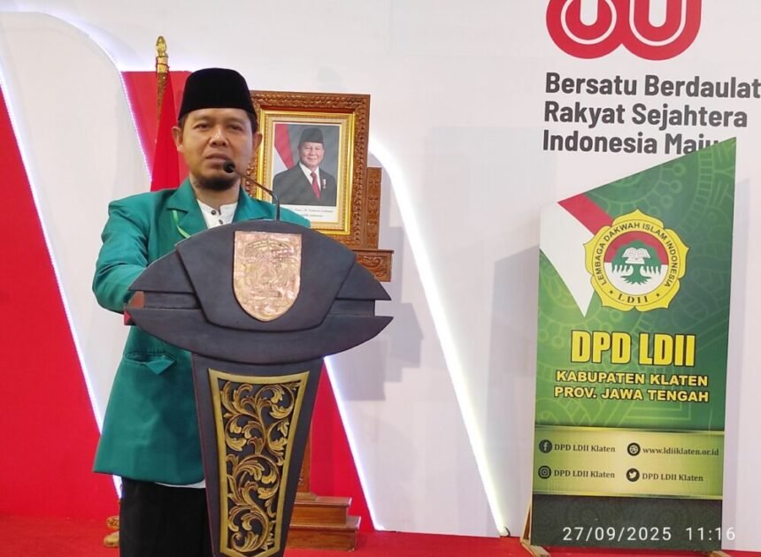 Ketua DPD LDII Klaten Sampaikan Empat Fokus Program Kerja untuk Periode 2025–2030