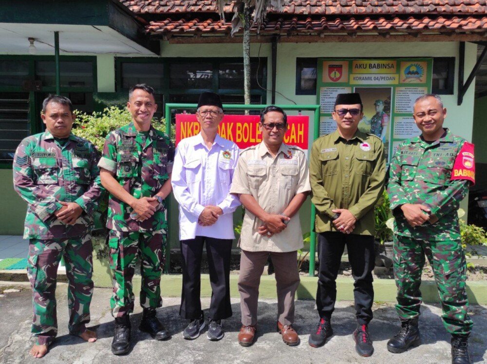 Jelang Idul Fitri, LDII Pedan Bersama Senkom dan PERSINAS ASAD Koordinasi dengan Koramil Pedan