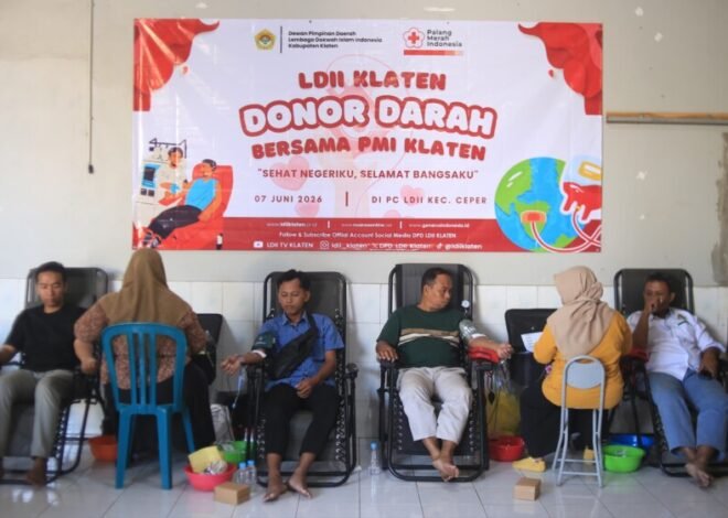 Donor Darah LDII Klaten Disambut Antusias, 118 Warga Ikut Berpartisipasi