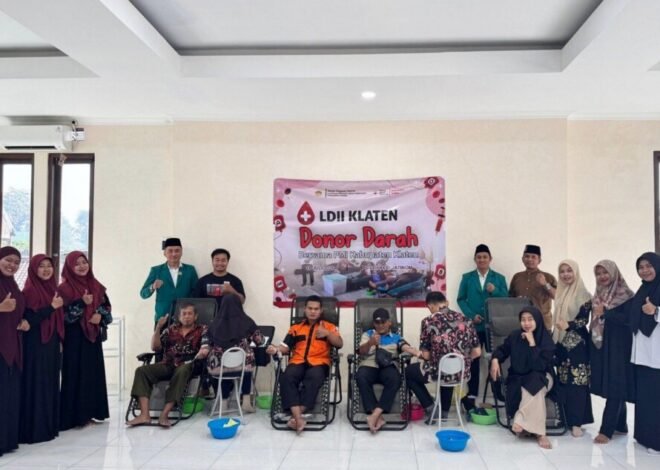 Kolaborasi LDII Klaten dan PMI Berbuah Puluhan Kantong Darah untuk Kemanusiaan