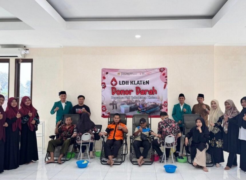 Kolaborasi LDII Klaten dan PMI Berbuah Puluhan Kantong Darah untuk Kemanusiaan