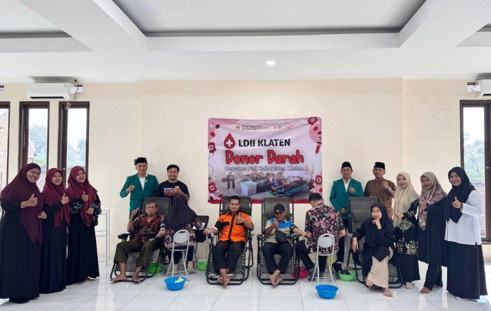 Kolaborasi LDII Klaten dan PMI Berbuah Puluhan Kantong Darah untuk Kemanusiaan